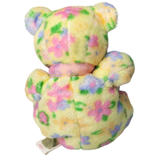 Ty Beanie Baby Bloom  the Yellow Floral Bear - Picture 2 of 3